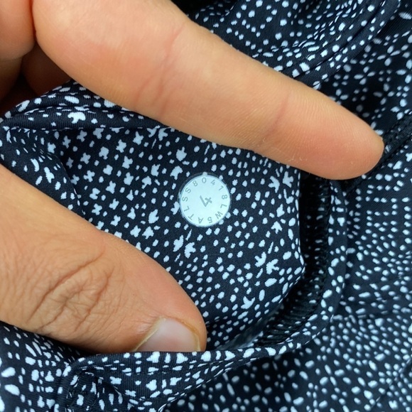 Lululemon Fast & Free 7/8 Tight II *Nulux 25" Meisai White Black - Picture 5 of 6